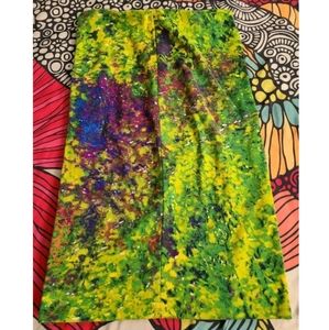 Jessica Simpson Pencil Skirt Abstract sz green